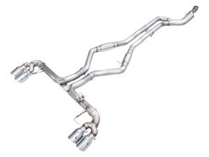 BMW M240i Performance Exhaust - AWE Tuning - Cat Back, Track Edition - Chrome Silver - `22-`26